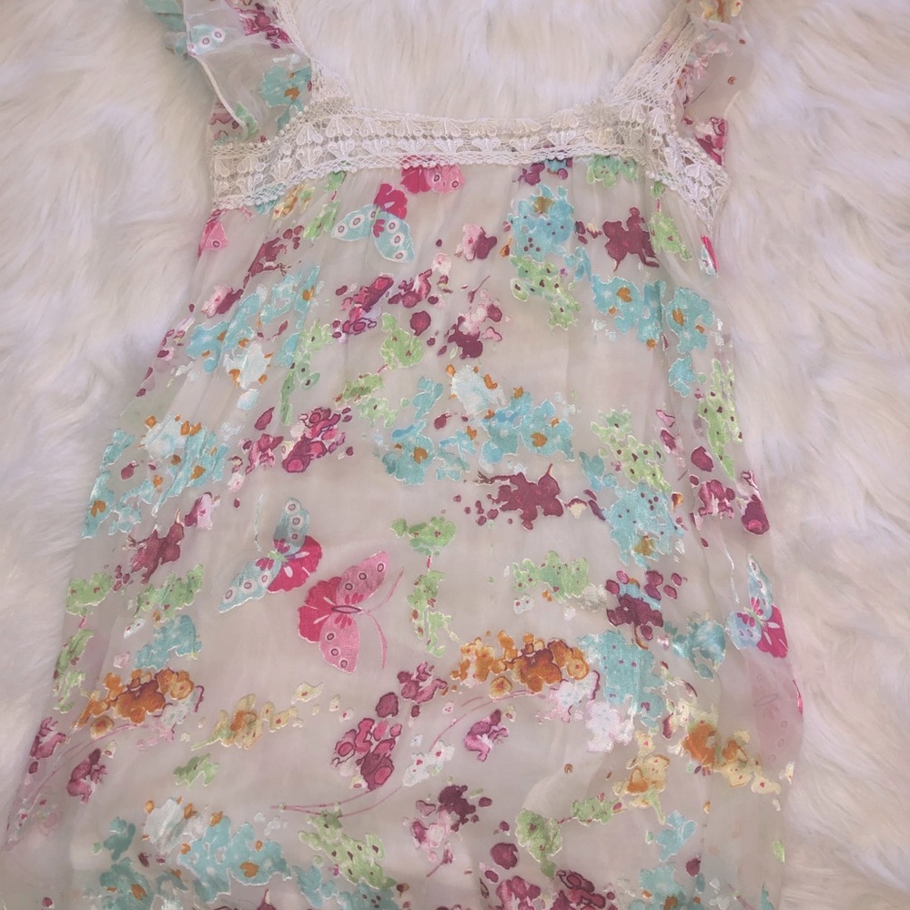 Y2K Vintage Butterfly Blouse - Picture 2 of 2